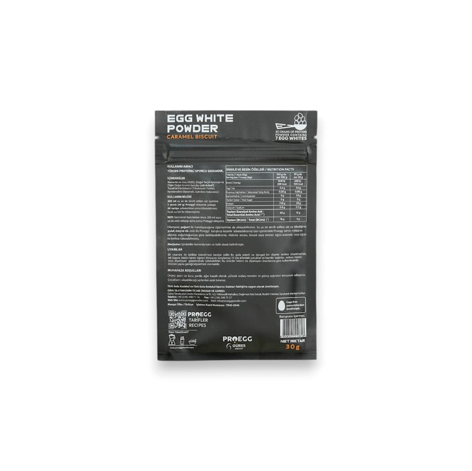 Öğün Seti 3 Karamel Bisküvi ve 2 Muz Aromalı Egg White Protein