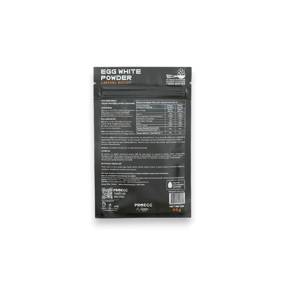 Öğün Seti 3 Karamel Bisküvi ve 2 Muz Aromalı Egg White Protein
