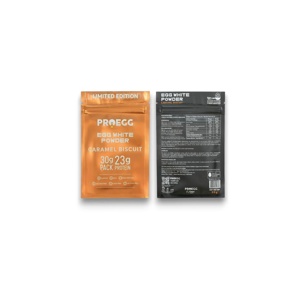 Öğün Seti 3 Karamel Bisküvi ve 2 Muz Aromalı Egg White Protein