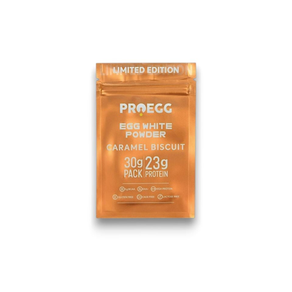 Öğün Seti 3 Karamel Bisküvi ve 2 Muz Aromalı Egg White Protein