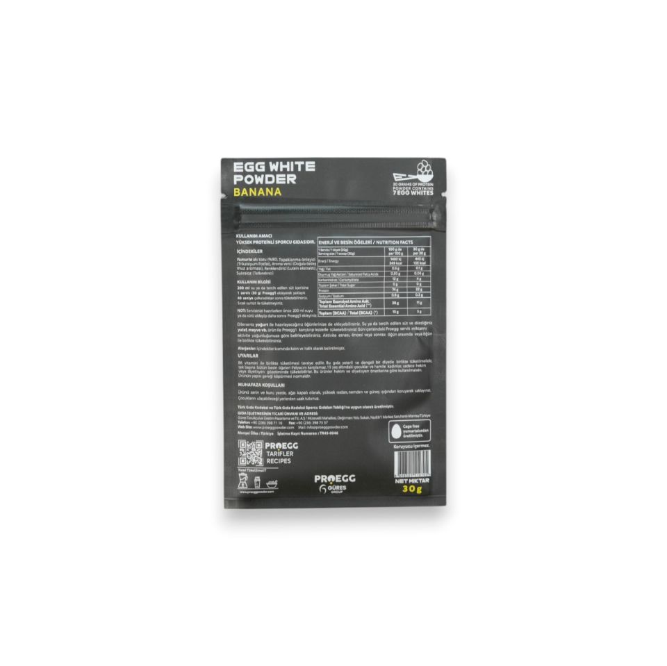 Öğün Seti 3 Karamel Bisküvi ve 2 Muz Aromalı Egg White Protein