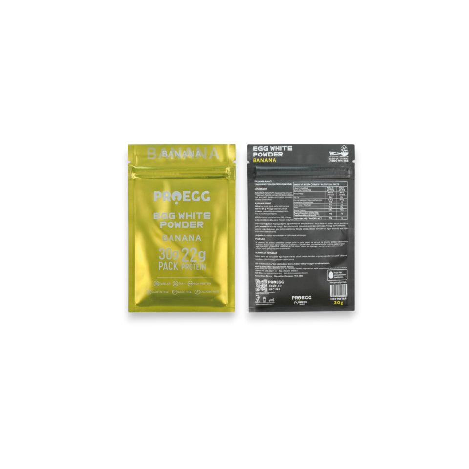 Öğün Seti 3 Karamel Bisküvi ve 2 Muz Aromalı Egg White Protein