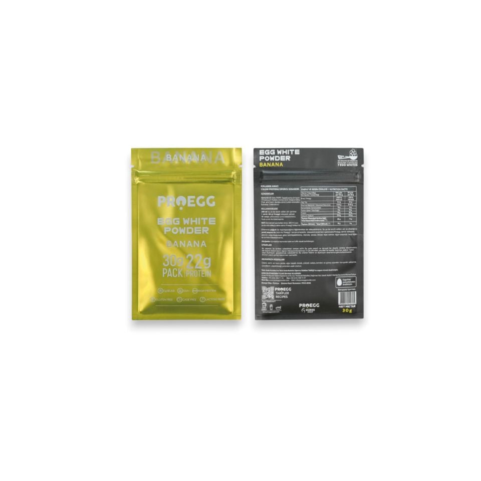 Öğün Seti 3 Karamel Bisküvi ve 2 Muz Aromalı Egg White Protein