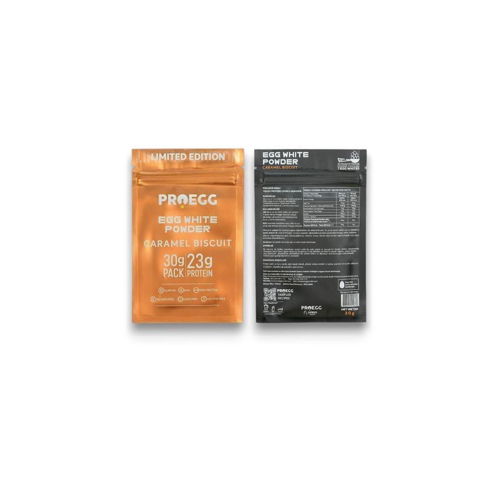 Öğün Seti 3 Karamel Bisküvi ve 2 Çilek Aromalı Egg White Protein