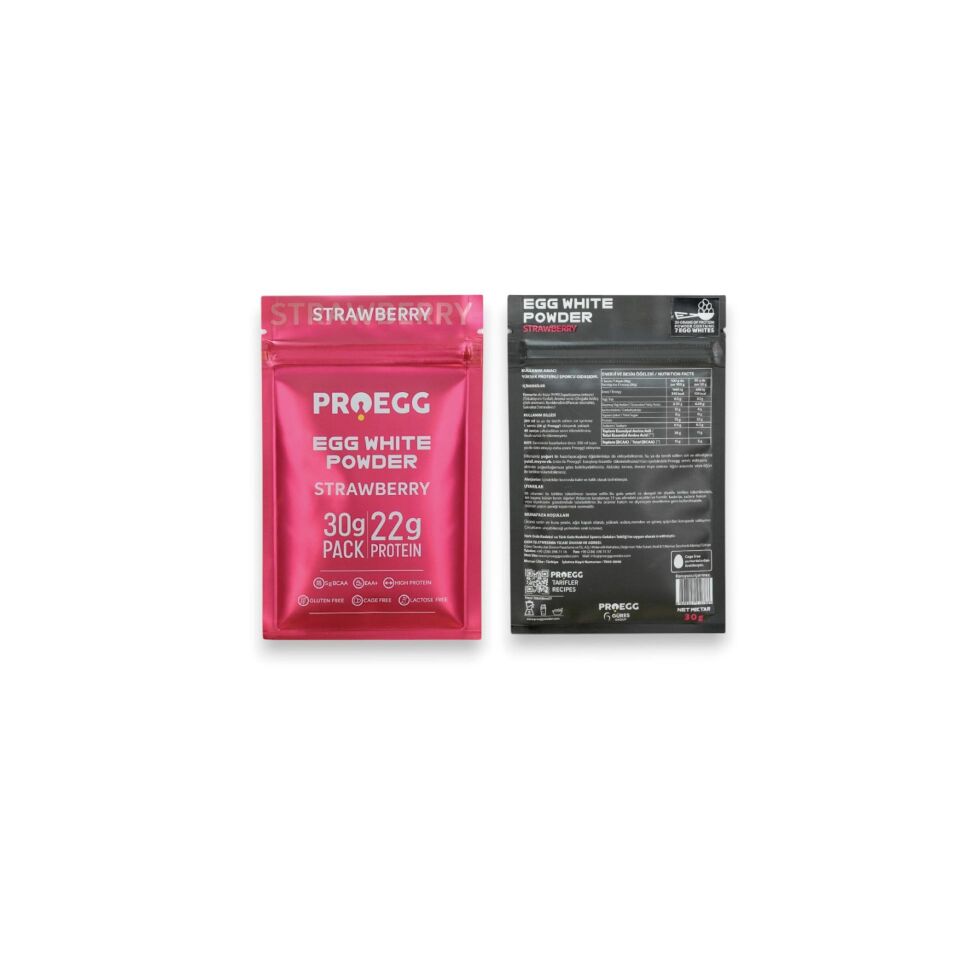 Öğün Seti 3 Çilek Aromalı ve 2 Karamel Bisküvi Aromalı Egg White Protein